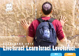 Live Israel.Learn Israel.Love Israel