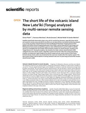 The Short Life of the Volcanic Island New Late'iki (Tonga) Analyzed By