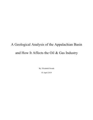 A Geological Analysis of the Appalachian Basin And