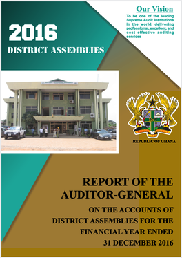 Report of the Auditor-General on the Accounts Of