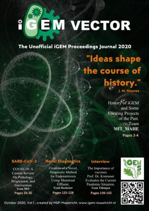 Proceedings Journal 2020 "Ideas Shape the Course of History." J
