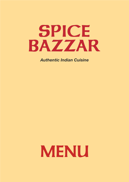 Restaurant Menu