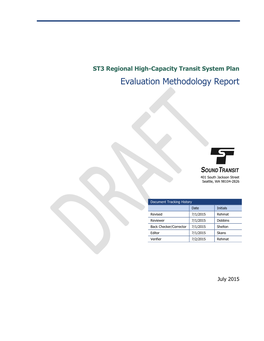 ST3 Evaluation Methodology Report