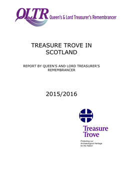 Treasure Trove in Scotland 2015/2016