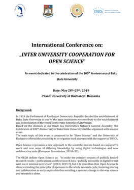 Inter University Cooperation for Open Science”
