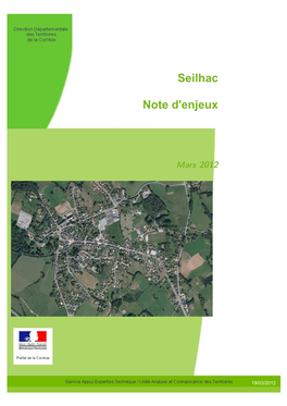 Note D'enjeux De Seilhac Mars 2012