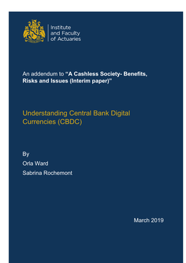 Understanding Central Bank Digital Currencies (CBDC)