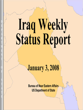 Iraq Weekly Status Report