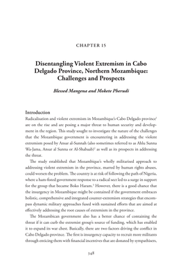 Disentangling Violent Extremism in Cabo Delgado Province, Northern Mozambique: Challenges and Prospects