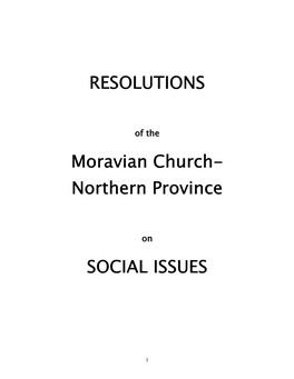 Northern Province SOCIAL ISSUES