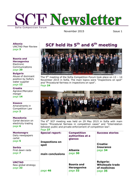 SCF Held Its 5Th and 6Th Meeting