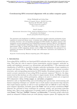 Crowdsourcing RNA Structural Alignments with an Online Computer Game