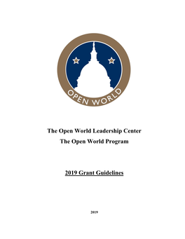 The Open World Leadership Center the Open World Program 2019