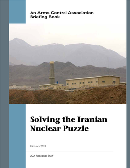 Solving the Iranian Nuclear Puzzle