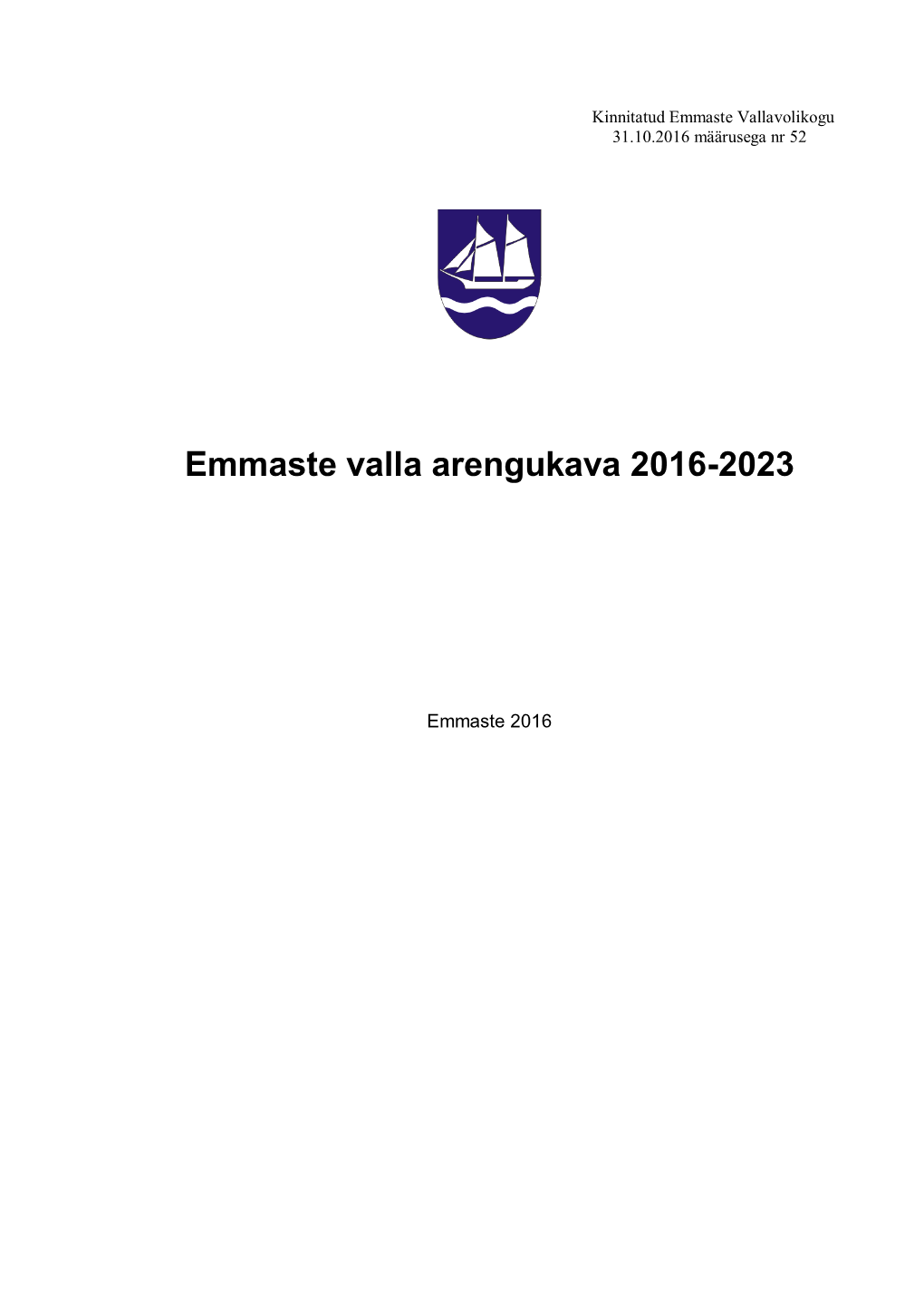 Emmaste Valla Arengukava 2016-2023