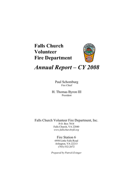 Annual Report – CY 2008