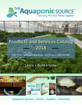 Products and Services Catalog 2018