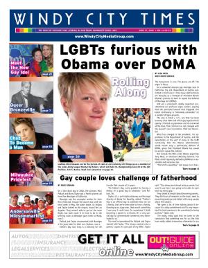 Lgbts Furious with Obama Over DOMA