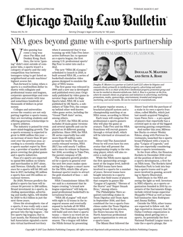 NBA Goes Beyond Game with E-Sports Partnership