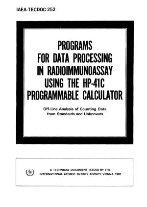 Programs Processing Programmable Calculator
