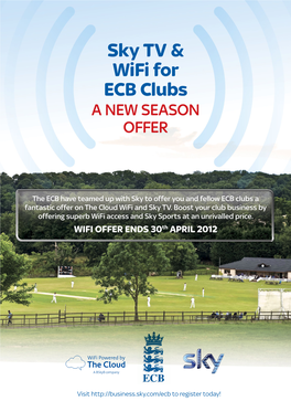 Sky TV & Wifi for ECB Clubs