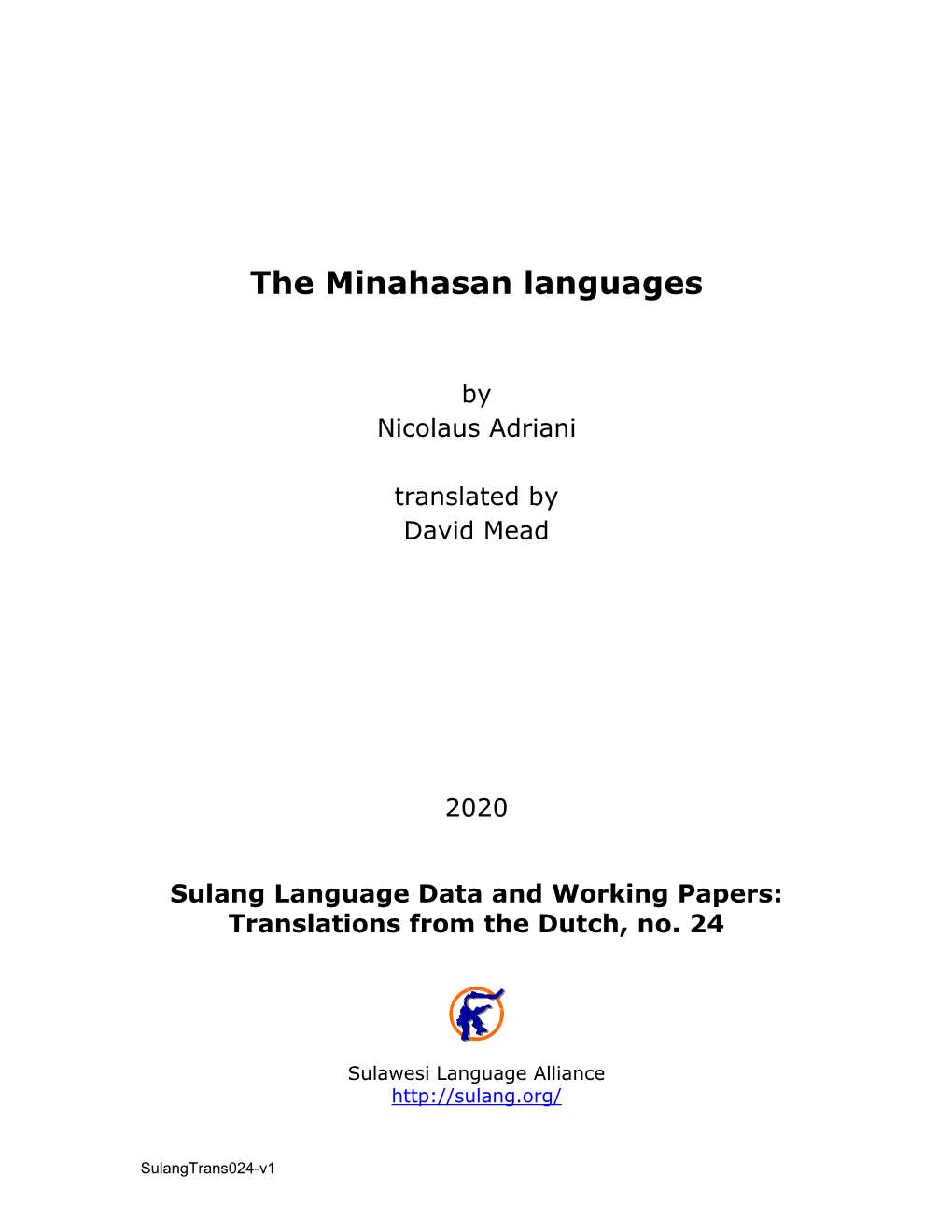 The Minahasan Languages = De Minahasische Talen