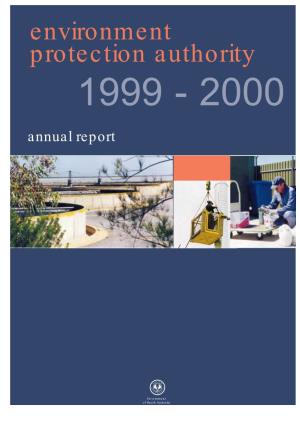 Environment Protection Authority Annual Report 1999-2000