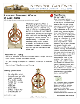 Schacht Spindle Co. Fall 2007 Newsletter