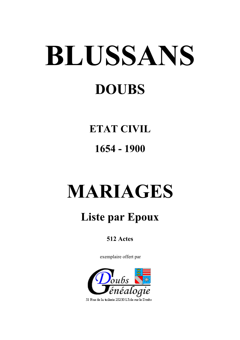 BLUSSANS Impr