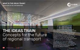 THE IDEAS TRAIN Concepts for the Future of Regional Transport