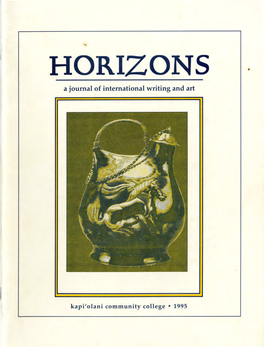 HORIZONS • - a Journal of International Writing and Art