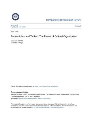 Romanticism and Taoism: the Planes of Cultural Organization