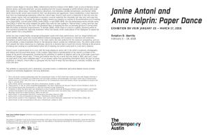 Janine Antoni and Anna Halprin