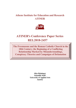 ATINER's Conference Paper Series REL2018-2457