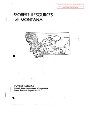 Forest Resources of Montana
