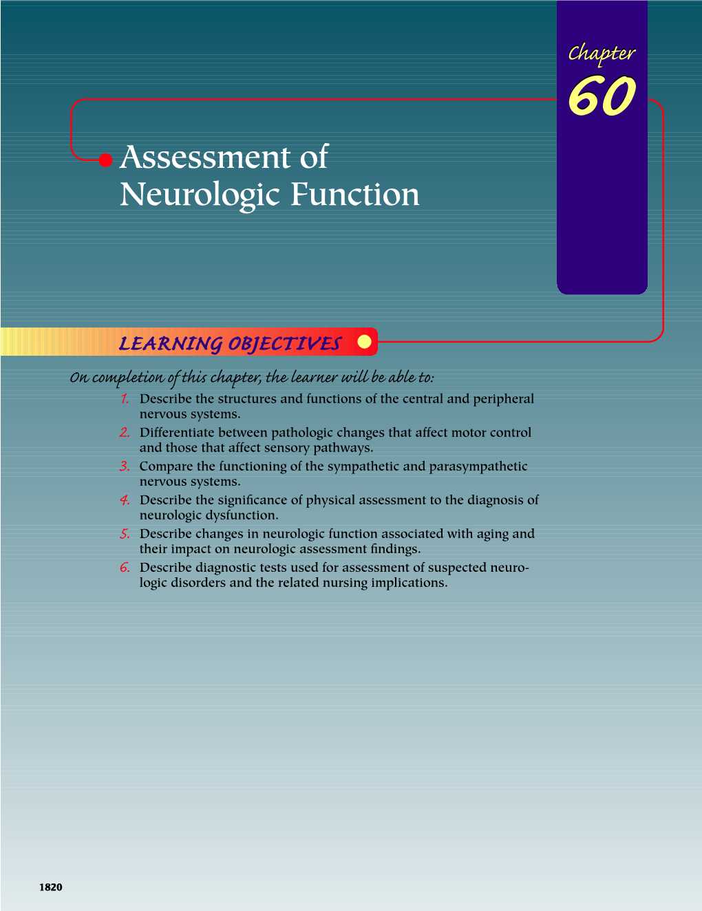 Assessment of Neurologic Function