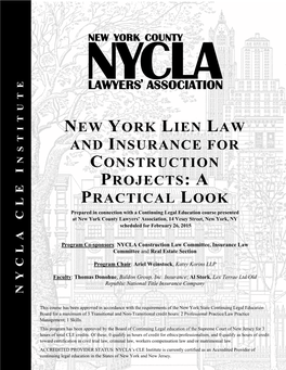 New York Lien Law and Insurance For