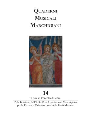 Quaderni Musicali Marchigiani 14