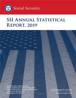 SSI Annual Statistical Report, 2019 Contents