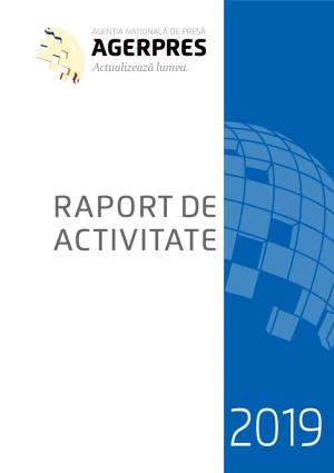 Raport De Activitate Raport Anual 2019