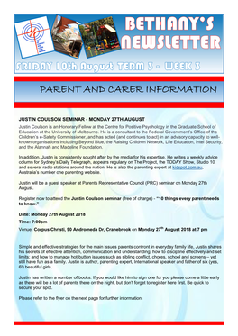 Parent and Carer Information
