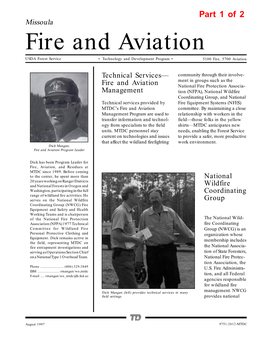 Fire and Aviation Level One Report