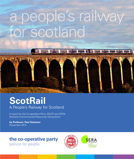 Scotrail a People’S Railway for Scotland