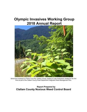 Olympic Invasives Working Group 2018 Annual Report