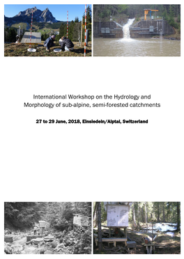 International Workshop on the Hydrology and Morphology of Sub-Alpine, Semi-Forested Catchments