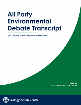 Party Environmental Debate Transcript