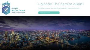 Unicode: the Hero Or Villain?