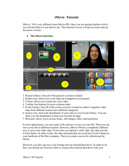 Imovie Tutorial Imovie ‘ 09 Is Very Different from Imovie HD