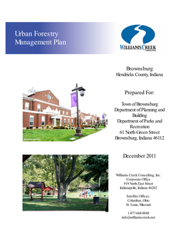 Urban Forestry Management Plan