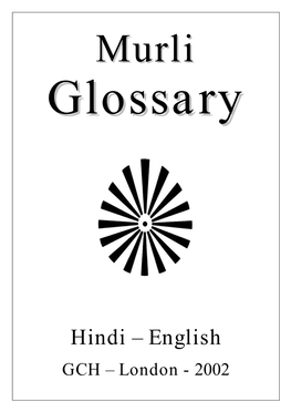 Hindi – English GCH – London - 2002